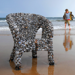 Blott Kerr-Wilson, 'Chairs', chair photographed on the beach