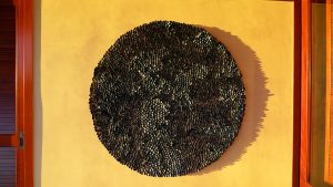 Blott Kerr-Wilson, 'Hawaii', 200cm diameter, mussel shells
