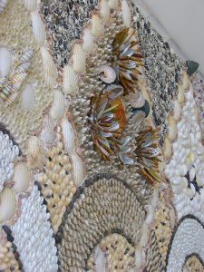 Blott Kerr-Wilson, 'Shell Cabin', detail of wall shell work