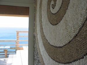 Blott Kerr-Wilson, 'Shell Cabin', detail of wall shell work