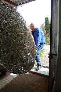 Blott Kerr-Wilson, 'Large', asses ear shells, transit view