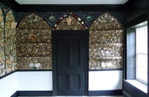 Blott Kerr-Wilson, 'Adlington Shell Cottage', interior view with door
