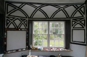Blott Kerr-Wilson, 'Adlington Shell Cottage', interior view with window