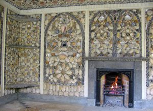Blott Kerr-Wilson, 'Cilwendig', wall view with fireplace