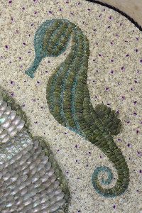 Blott Kerr-Wilson, 'Loggia', seahorse detail view