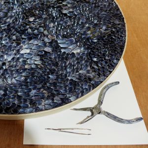 Lundy 43cm Diameter - Baby Mussel Shells