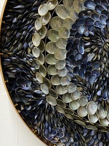 Portland 43cm Diameter - Baby Mussel and Abalone Shells